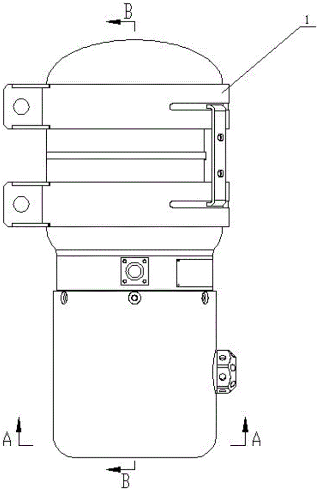 Automatic explosion suppression and fire extinguishing device