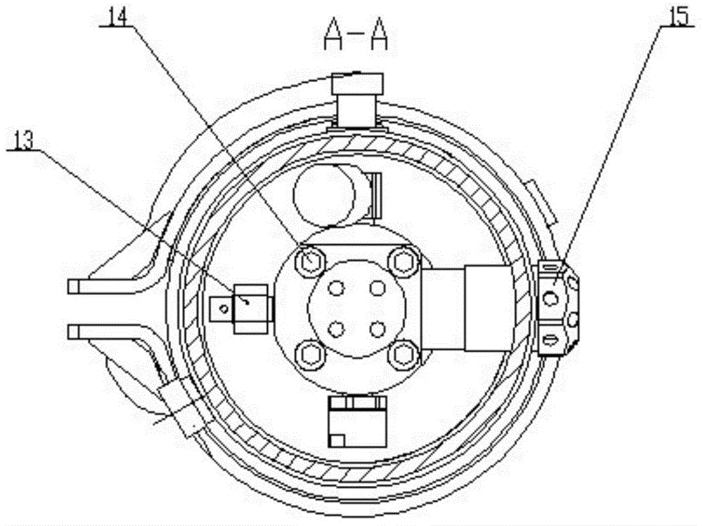 Automatic explosion suppression and fire extinguishing device