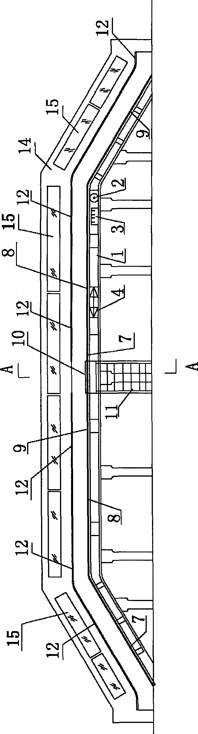 Automatic pedestrian path public transit system