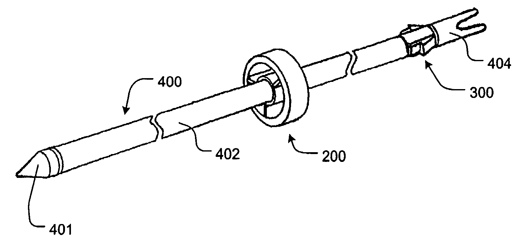 Sliding arrow stabilizer