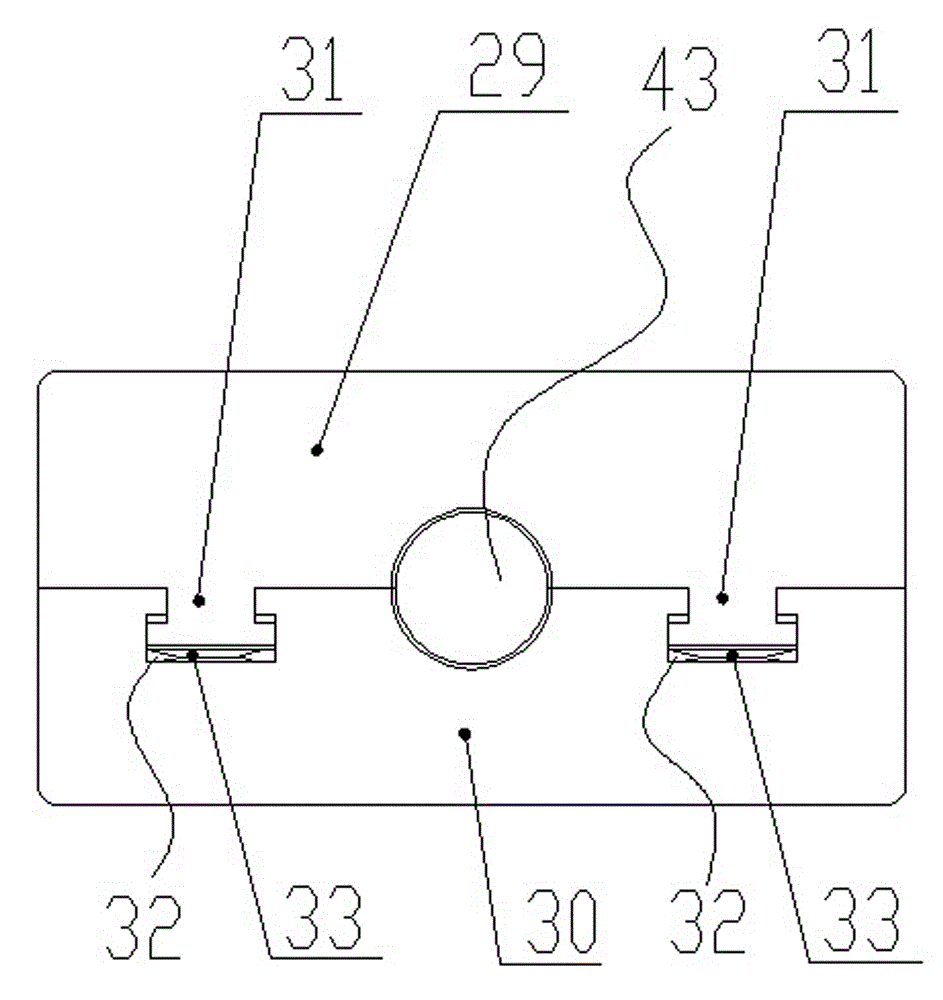 Two-way bearing heavy load guide rail pair