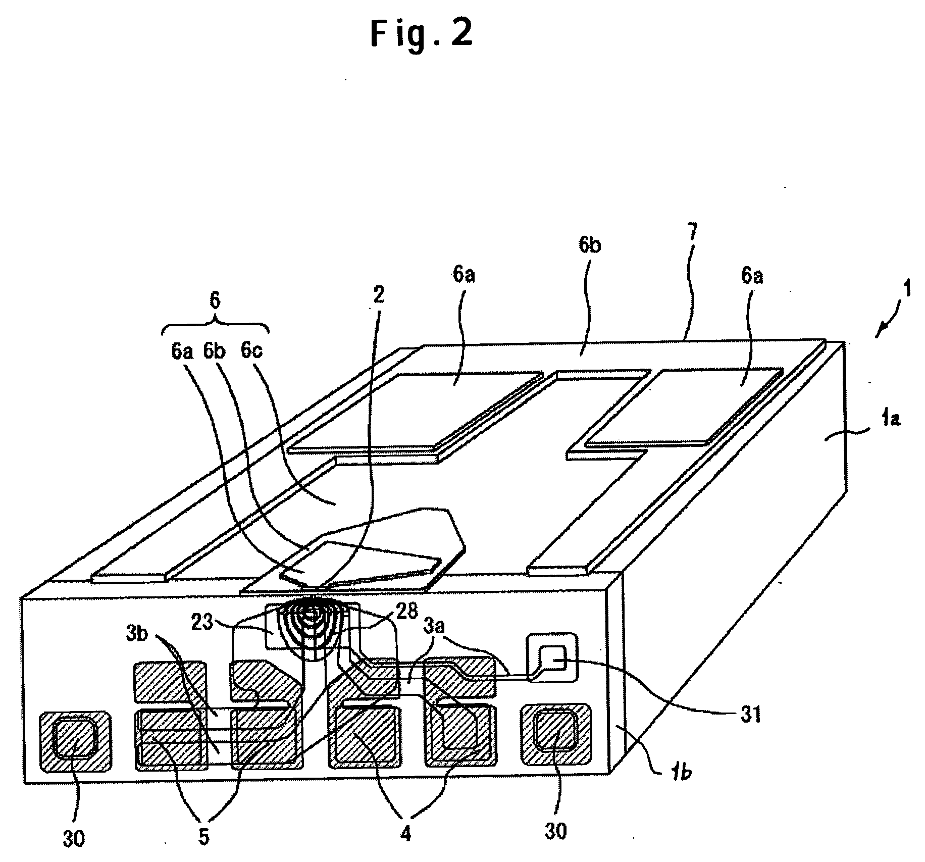 Thin film magnetic head with thermal flying height control pads located at both ends of all pads series on slider side plane