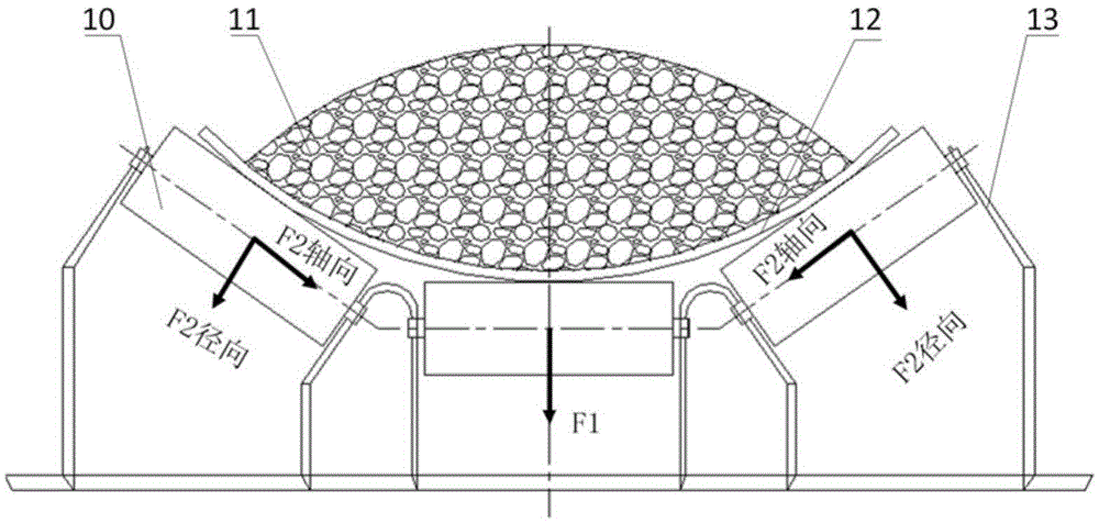 Permanent magnet carrier roller belt conveyor