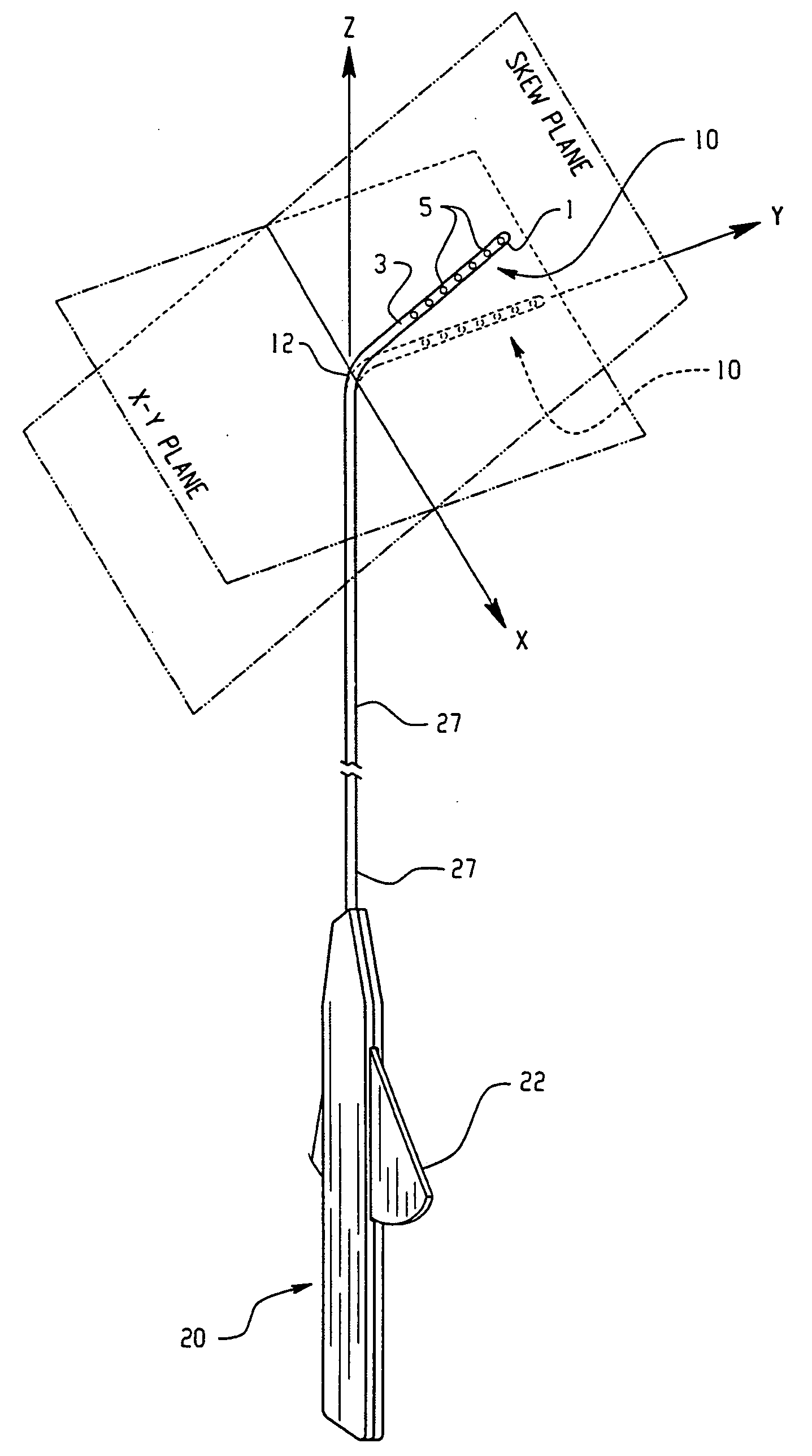 Electrophysiology/ablation catheter having lariat configuration of variable radius