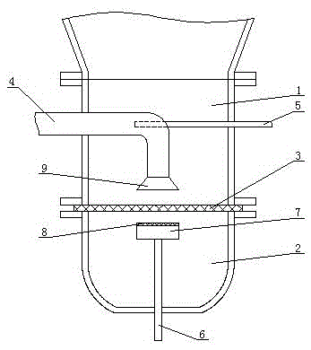 Pulverized coal fluidizing and injection device for blast furnace