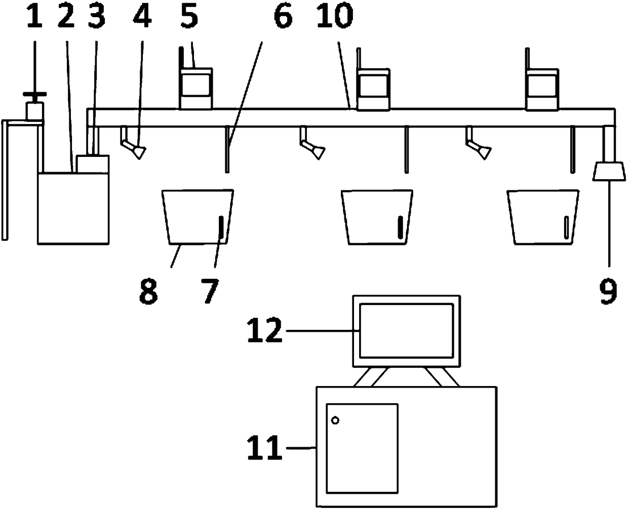 System for automatically watering flowers