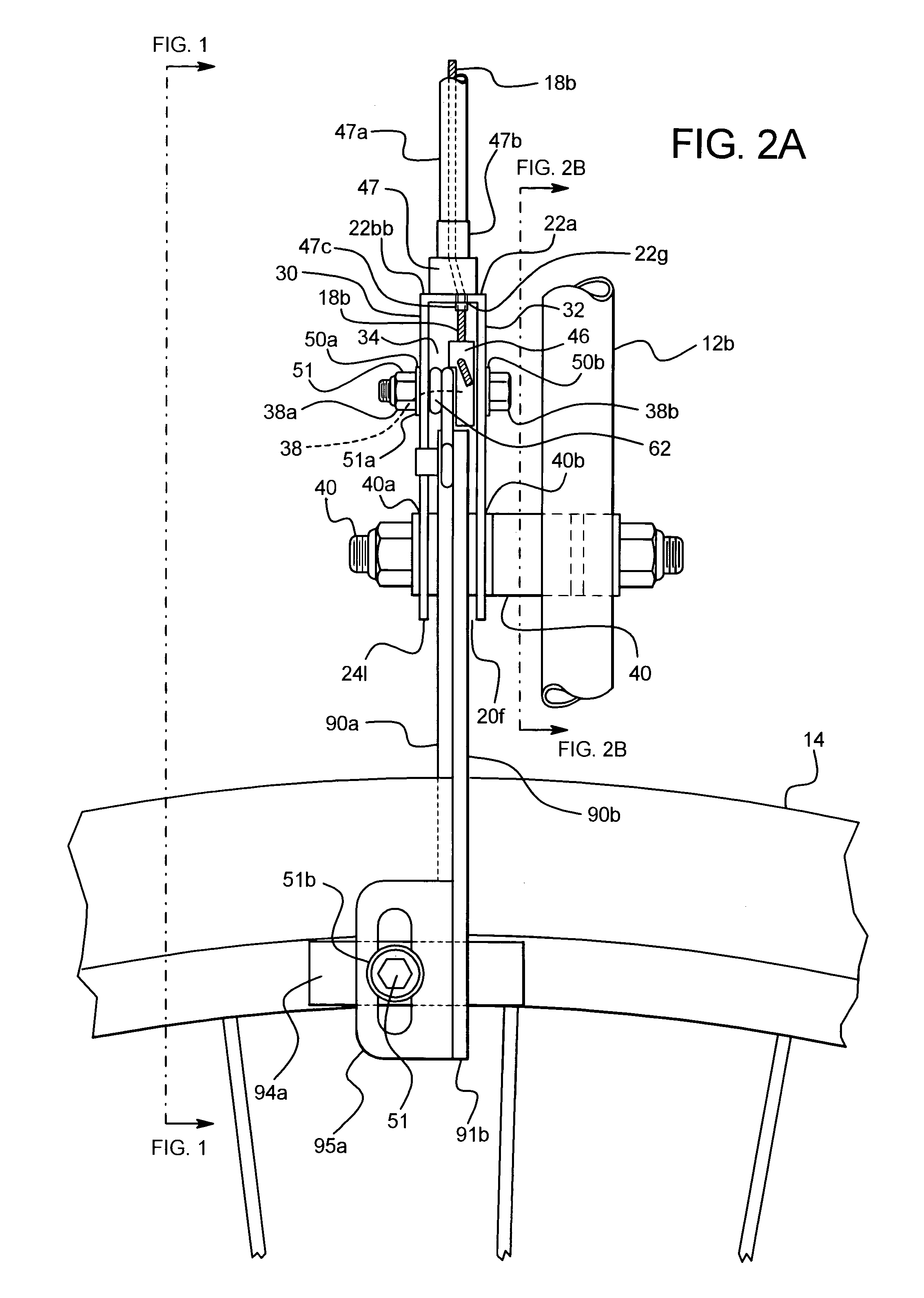 Self-adjusting bicycle brake assembly