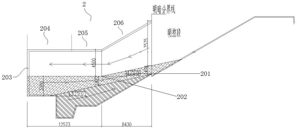 Construction method for long-distance high-lifting underground excavation tunnel