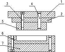 Tank wallboard shaping die