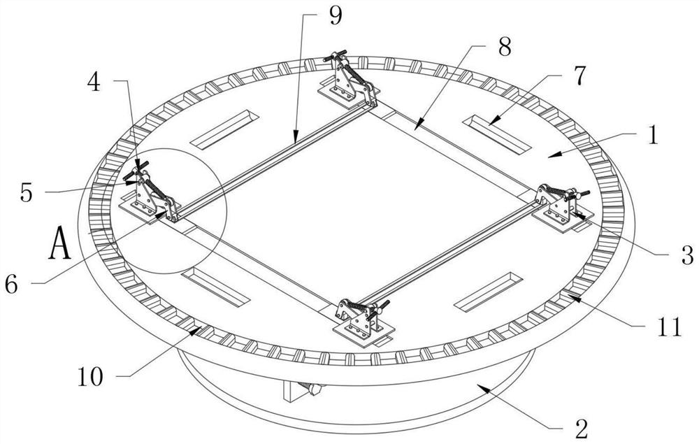 Fixing frame structure for fixing construction drawings for civil engineering