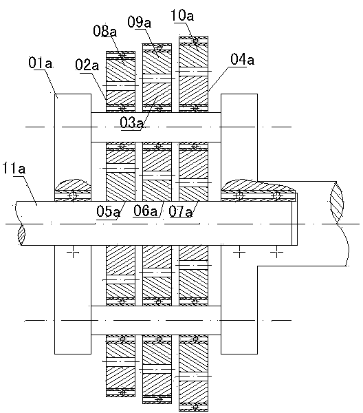 Combined type planetary gear set gearbox