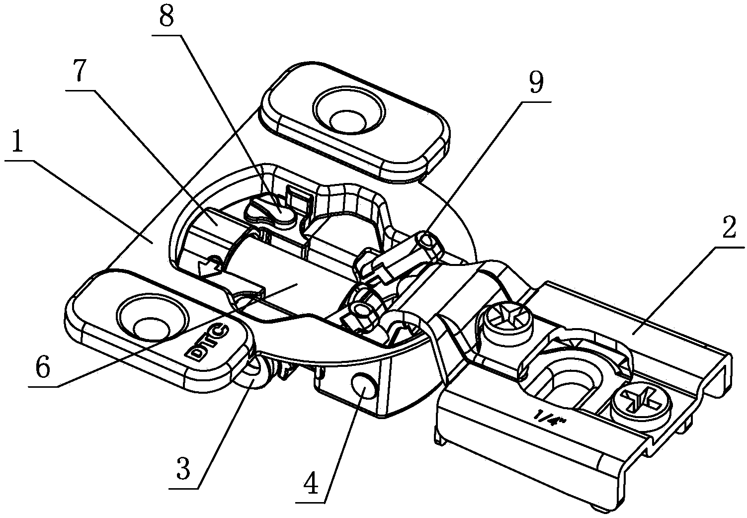 Hinge capable of limiting opening angle of furniture door