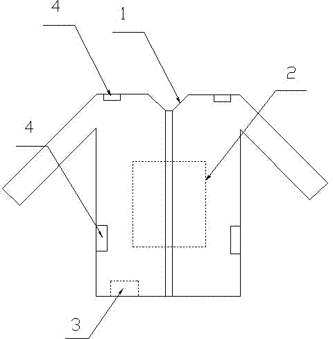 Memory antistatic radiation-resistant insulated garment applicable to wear in winter