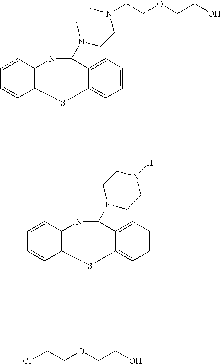 Industrial preparation of 11-[4-{2-(2-hydroxyethoxy) ethyl}-1-piperazinyl] dibenzo [b,f]-[1,4]thiazepine