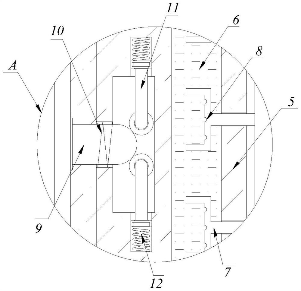 Excavation trolley automatic lifting hydraulic device