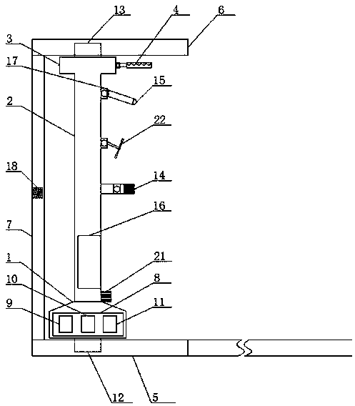 An intelligent lighting monitoring device for runway sports and its working method