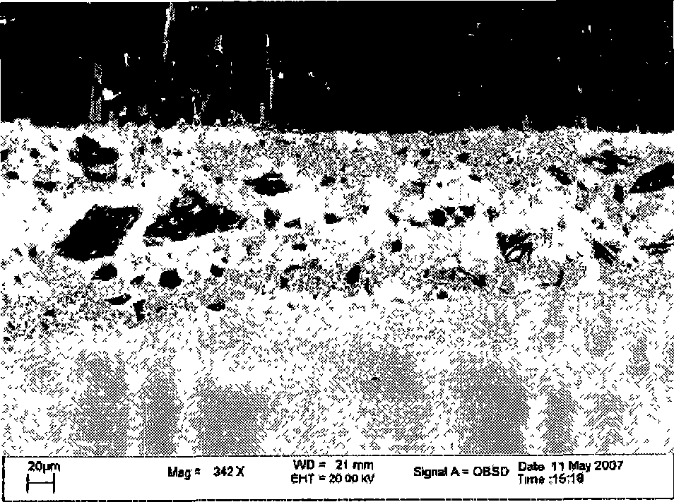 Connecting method for Cf/SiC composite material and titanium alloy