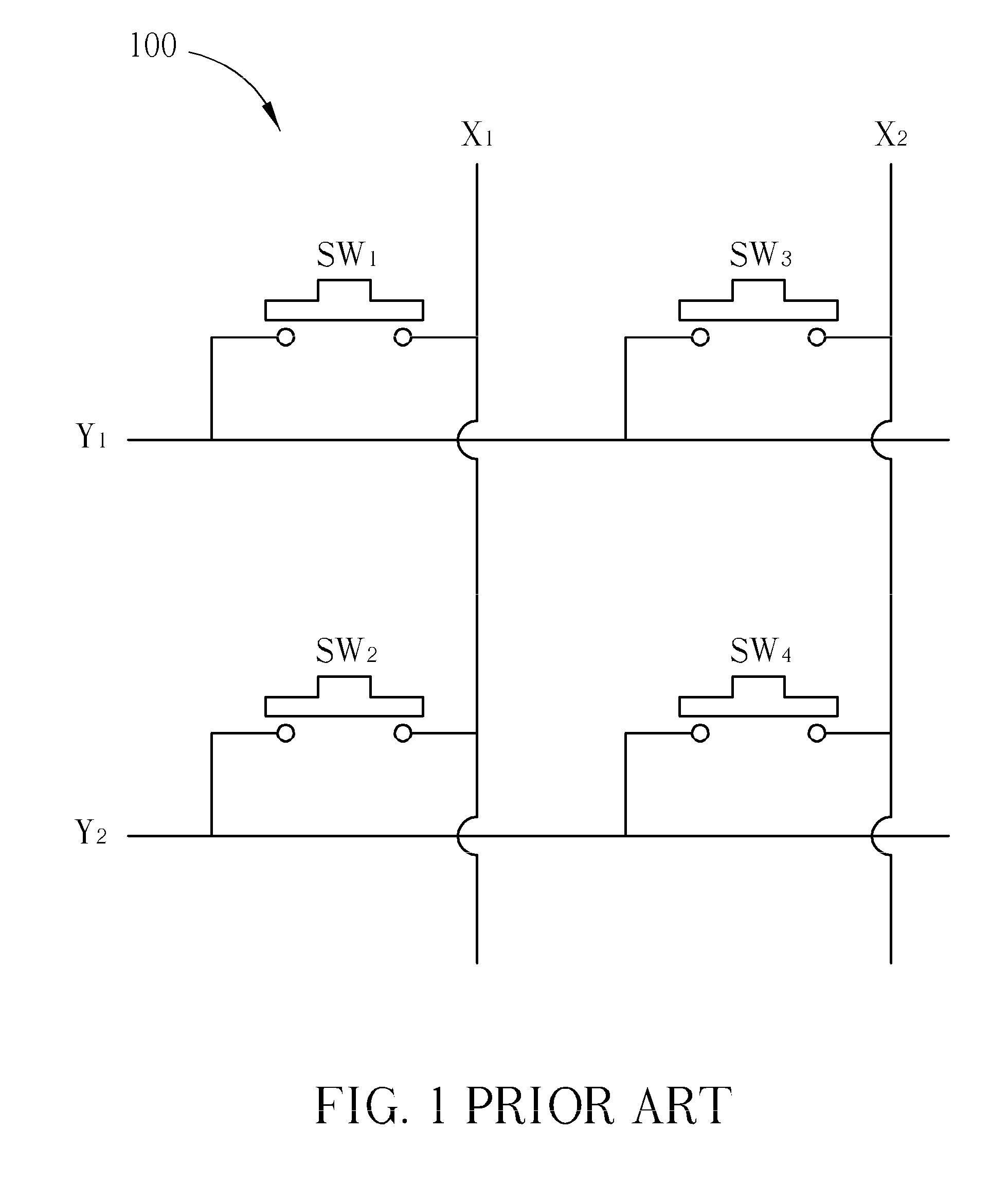 Ghost key detecting circuit and related method