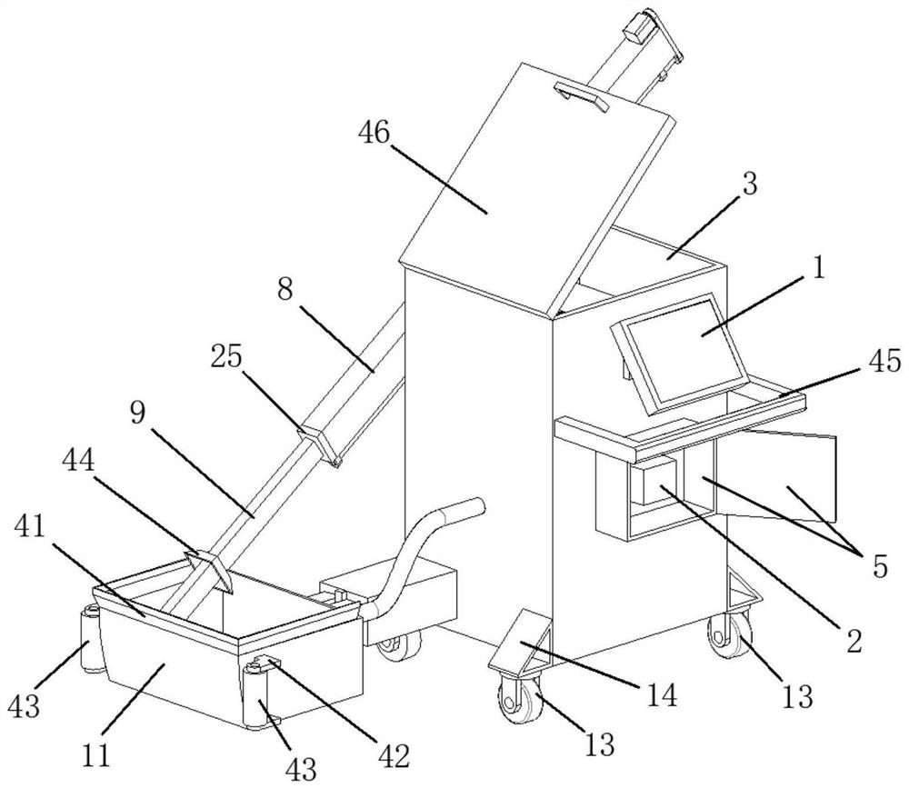 Full-automatic wall painting device for building construction