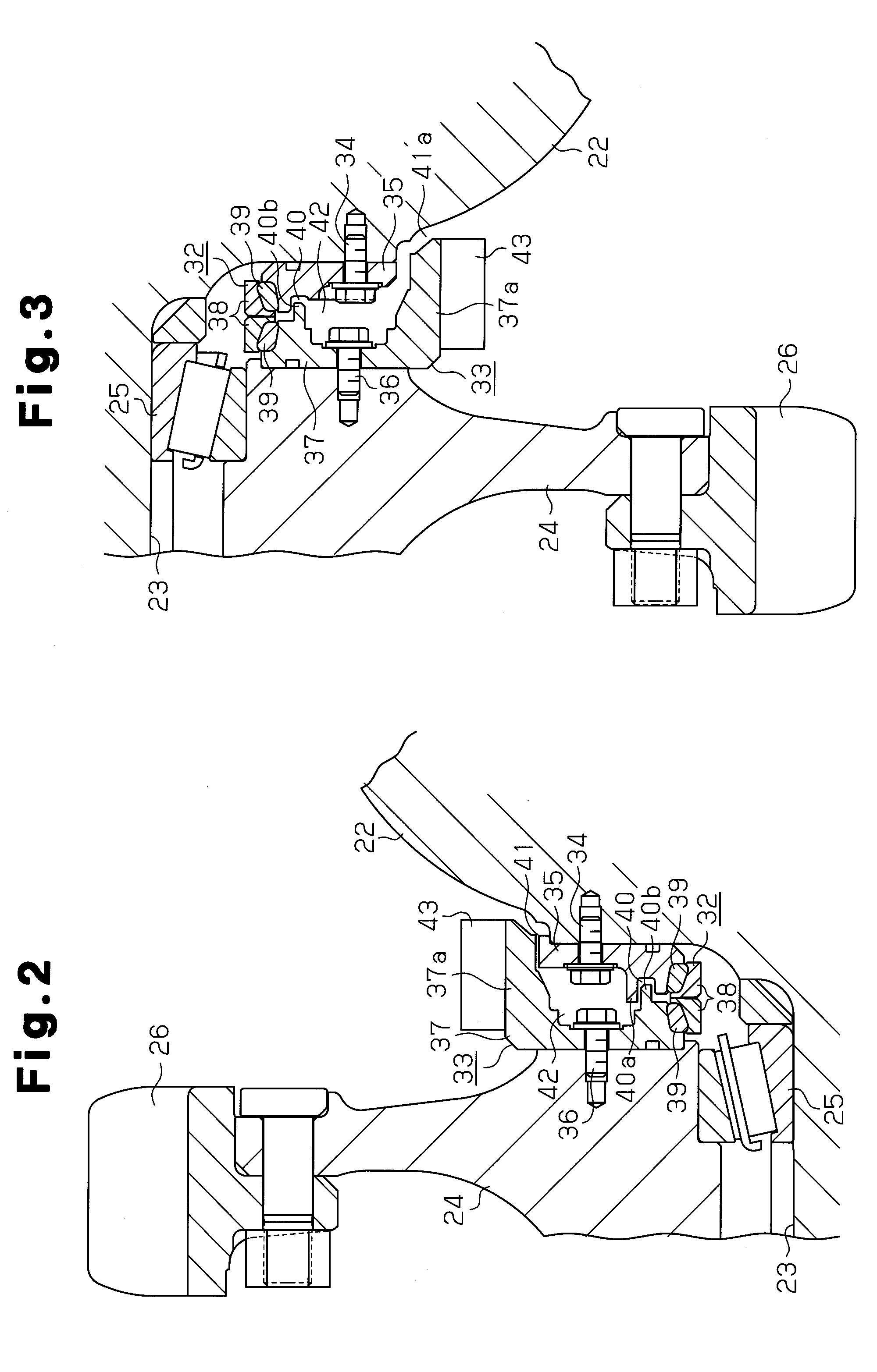 Rotating wheel mechanism of construction machine and drive wheel mechanism of construction machine