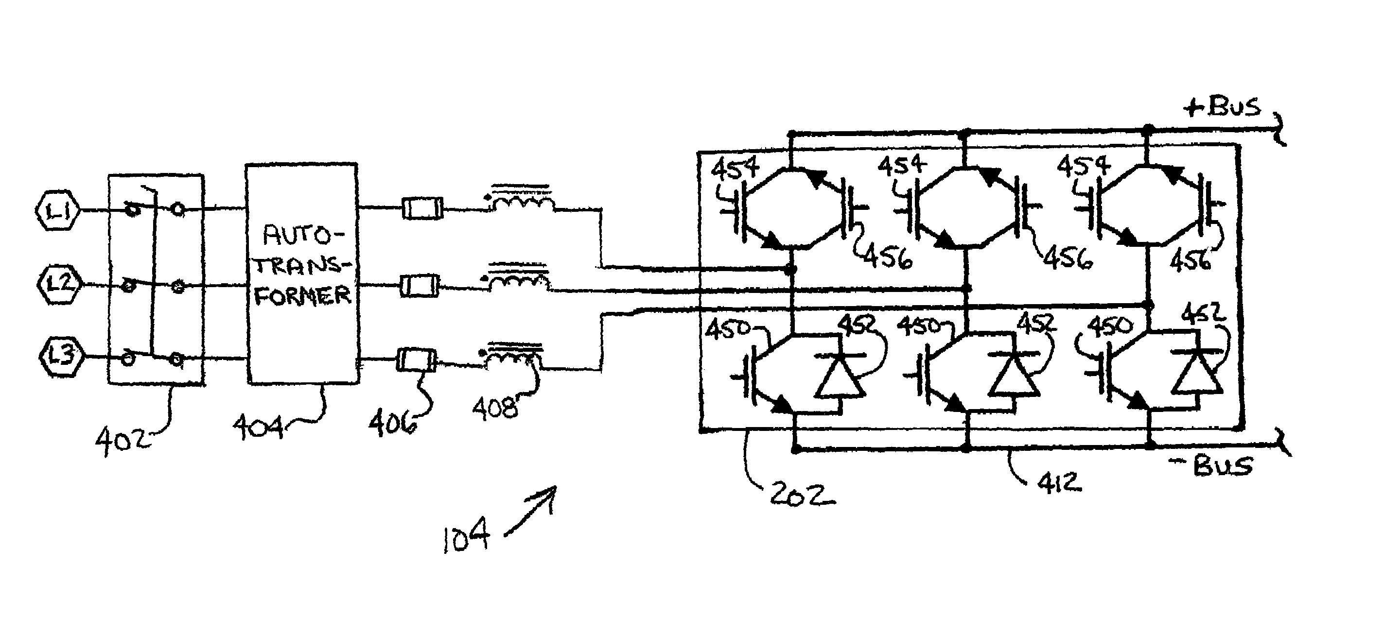 System for precharging a DC link in a variable speed drive