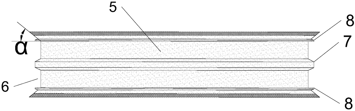 Edge sealing method of dipped veneer laminated board