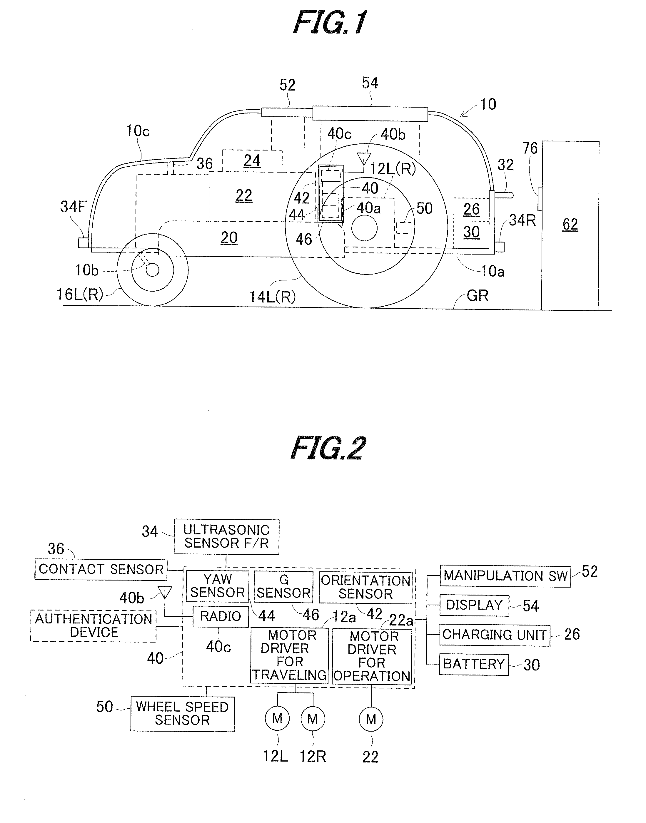 Control apparatus for autonomous operating vehicle