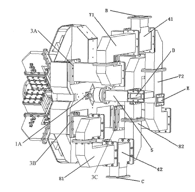 A c-band dual-frequency dual-polarization feed component