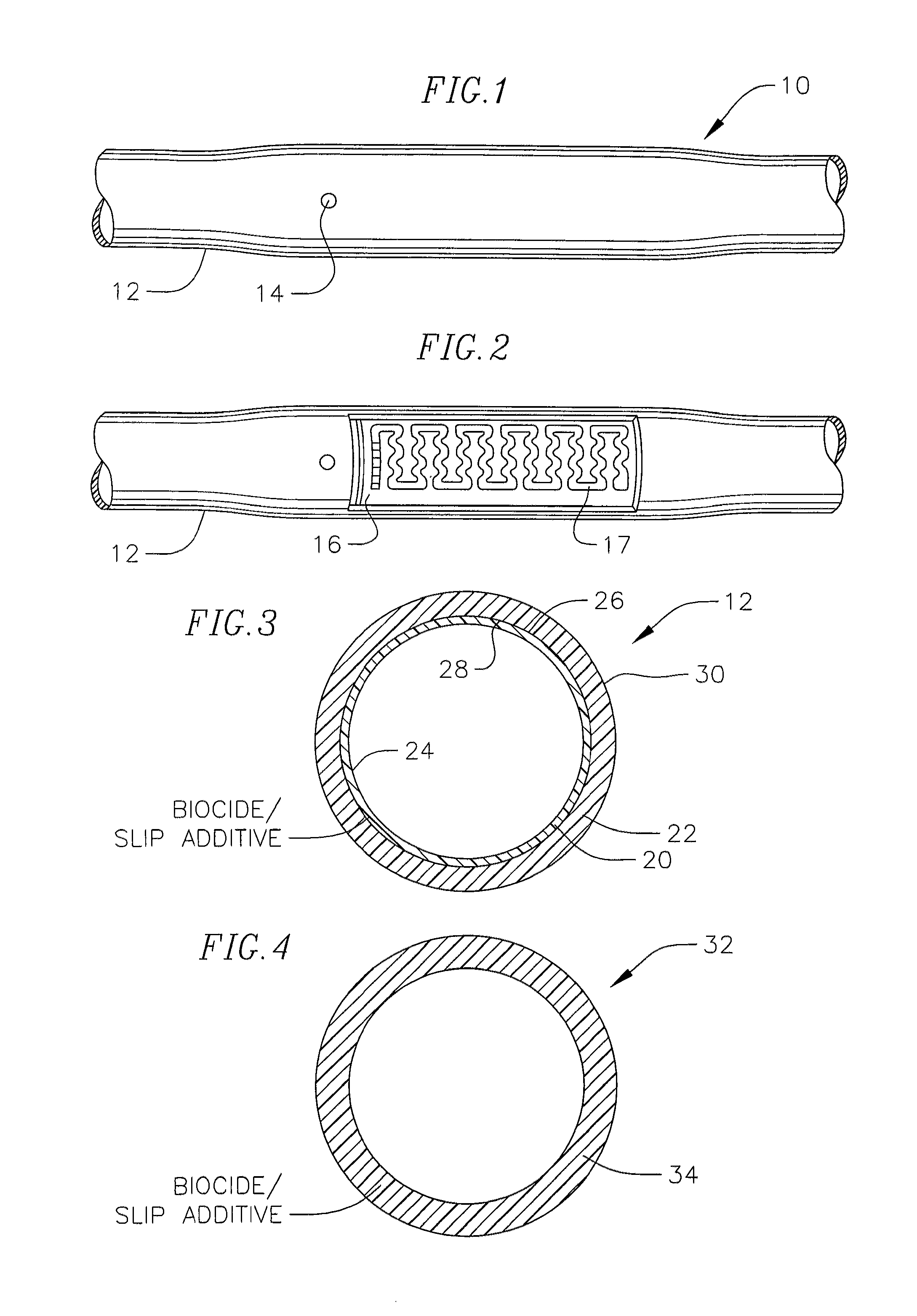 Prevention of bacterial adhesion irrigation conduits