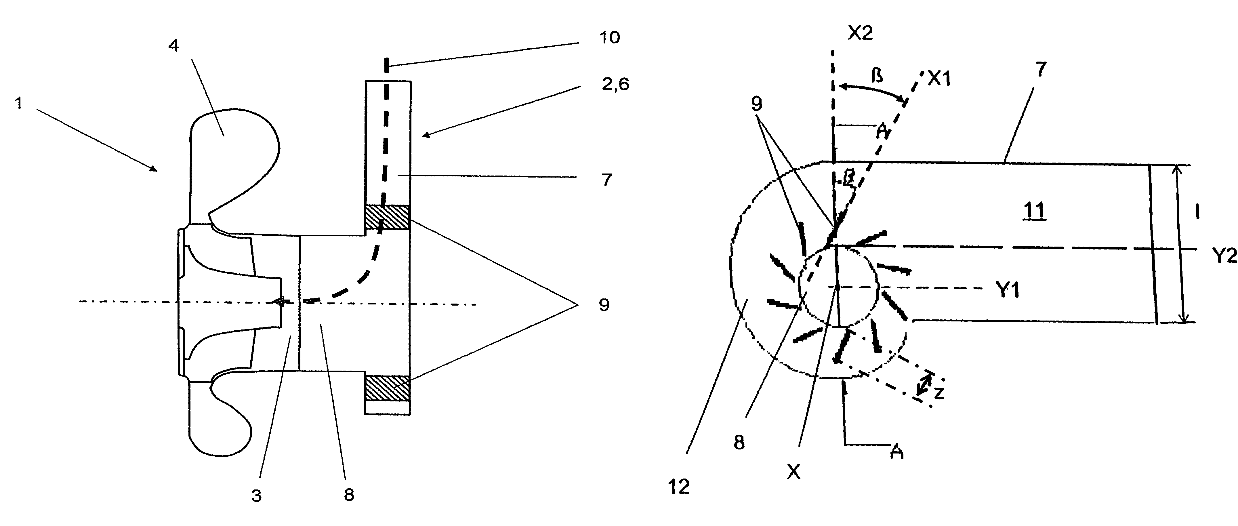 Swirl generator for a radial compressor