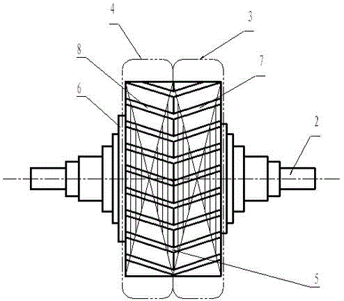 Skewed rotor core and manufacturing method thereof and motor comprising skewed rotor core