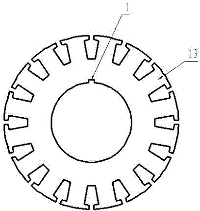 Skewed rotor core and manufacturing method thereof and motor comprising skewed rotor core