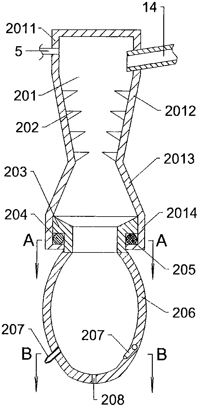 Quick beverage mixing equipment based on rotary jetting principle