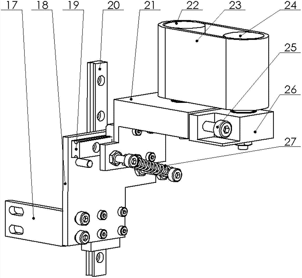 Clamping-based catheter or clamping-based guide wire operating device for vessel interventional operation