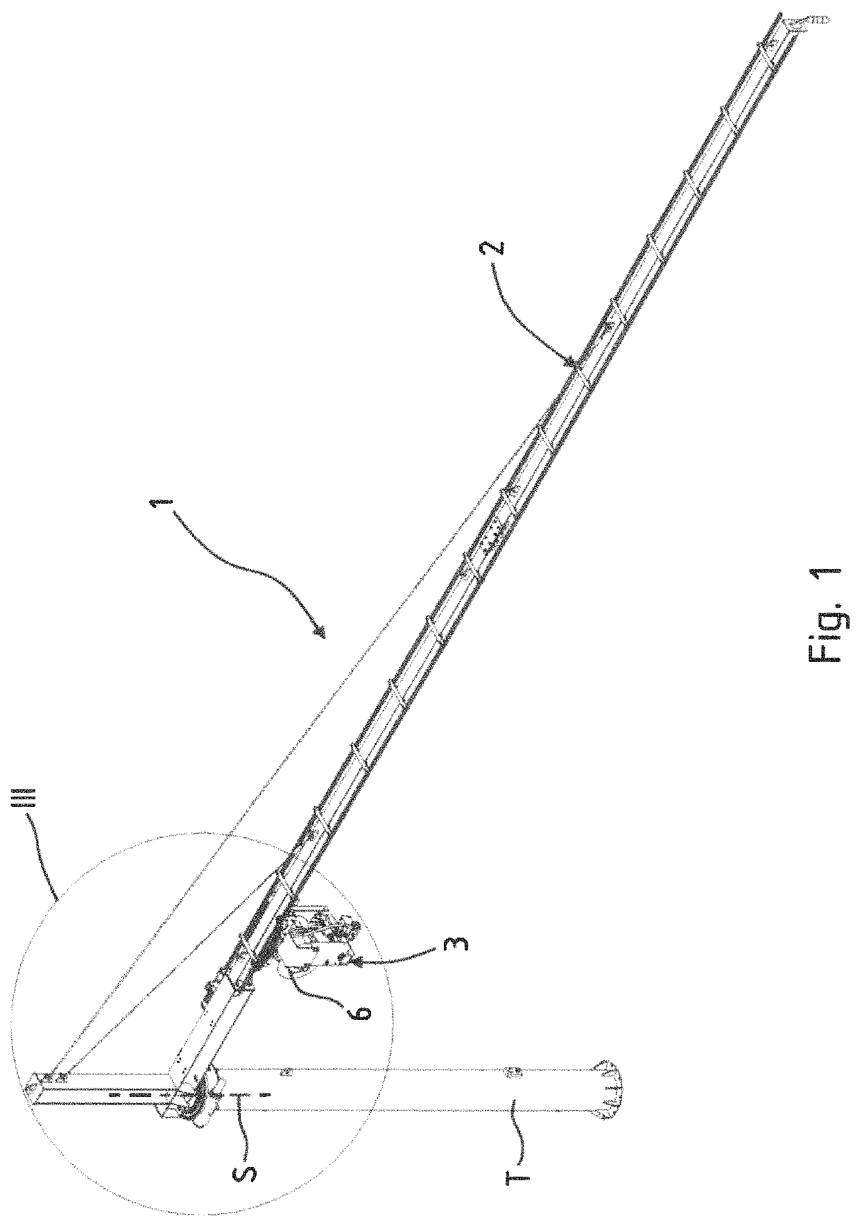 Line supply arrangement