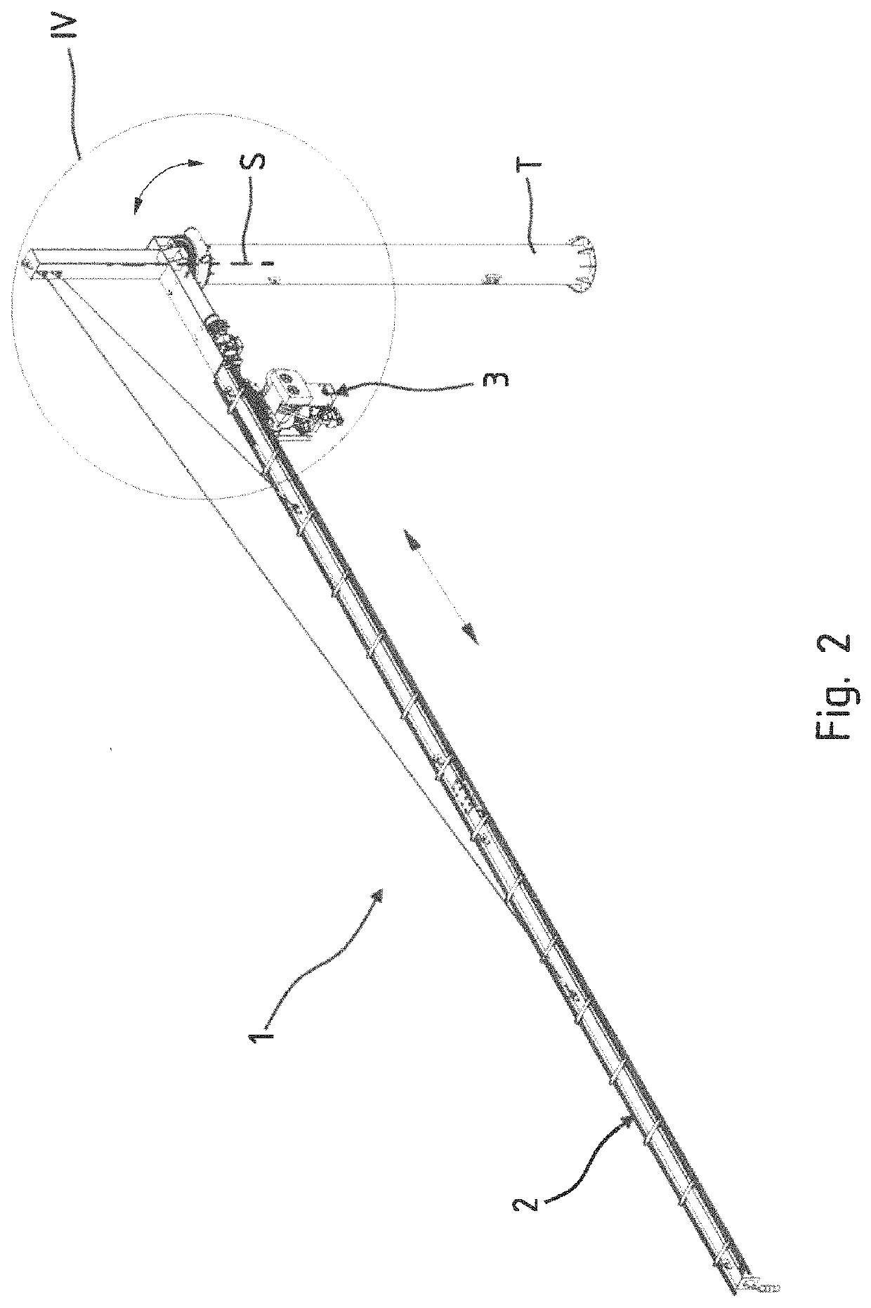 Line supply arrangement