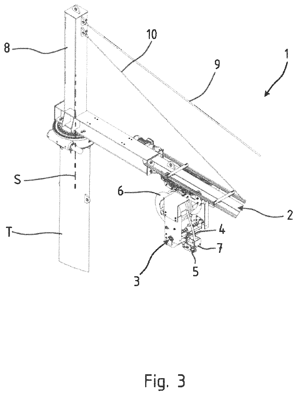 Line supply arrangement