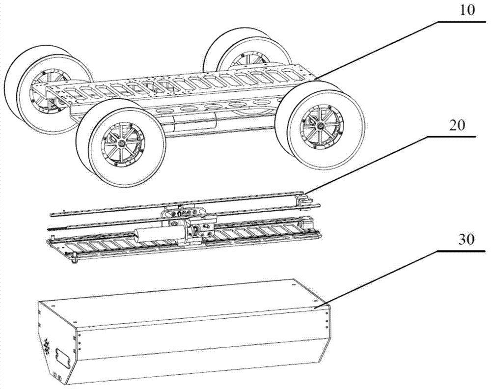 Line inspection robot based on gravity center adjustment