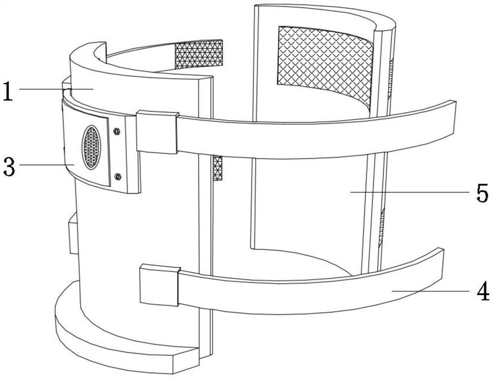 Medical thyroid postoperative protective device