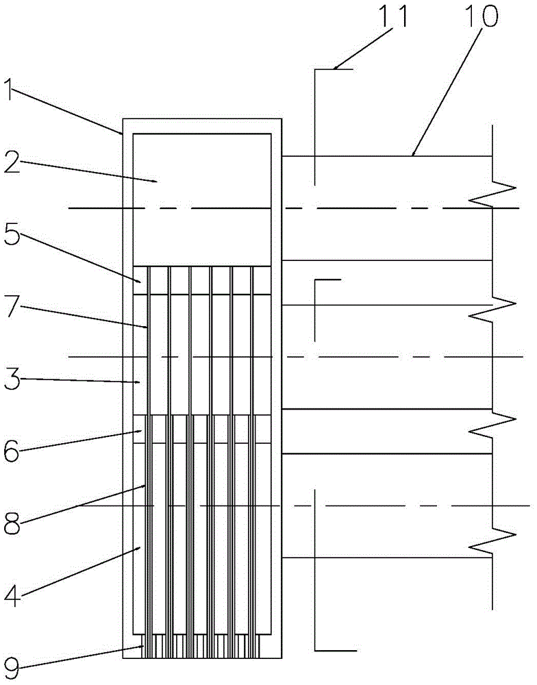 Head mold of double-layer sandwiched vermicelli maker