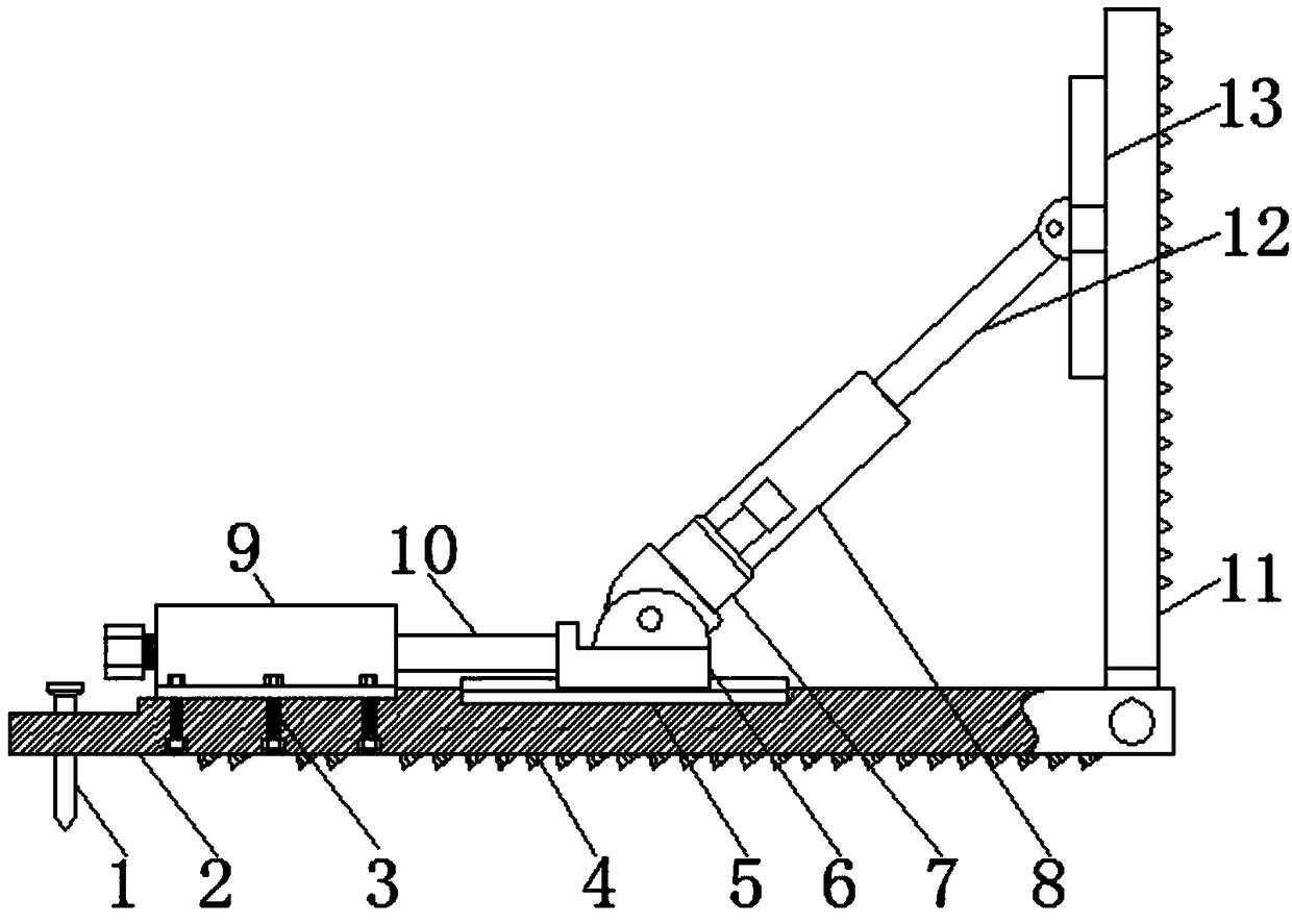 Pit foundation supporting structure for mining