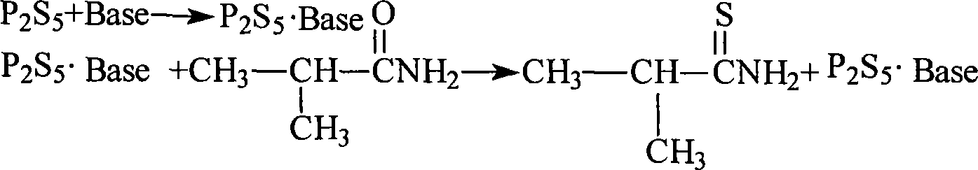 Method for preparing thio-iso-butanamide