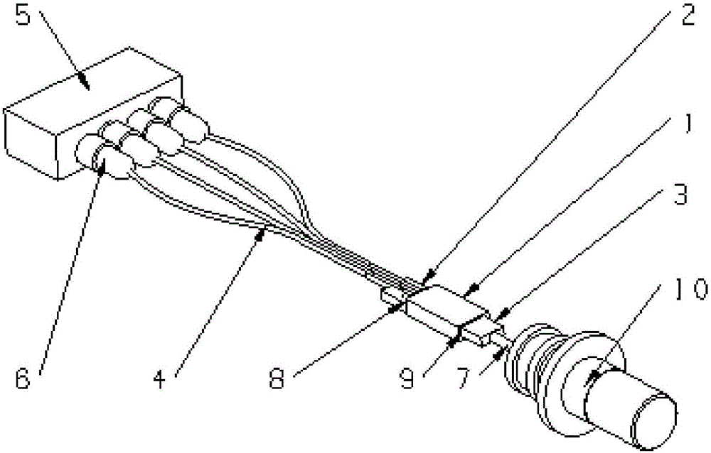 Wavelength division multiplexing light emission device based on array waveguide grating