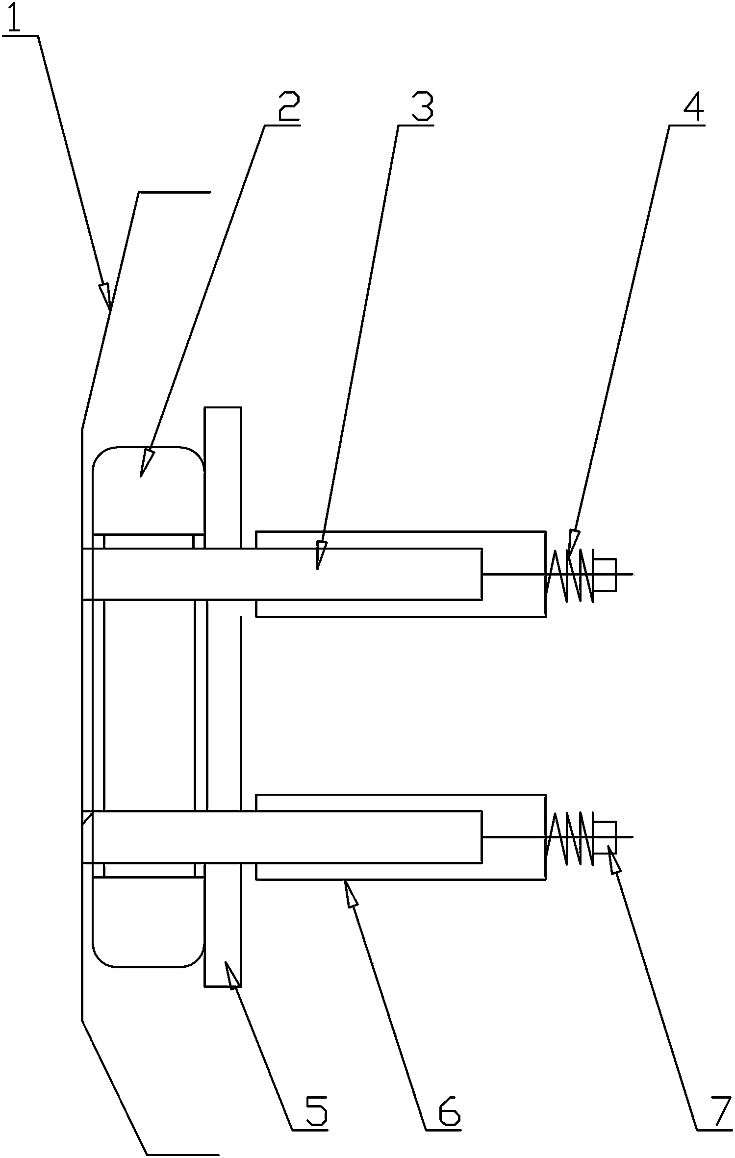 Concrete material taking platform and anti-collision damping device