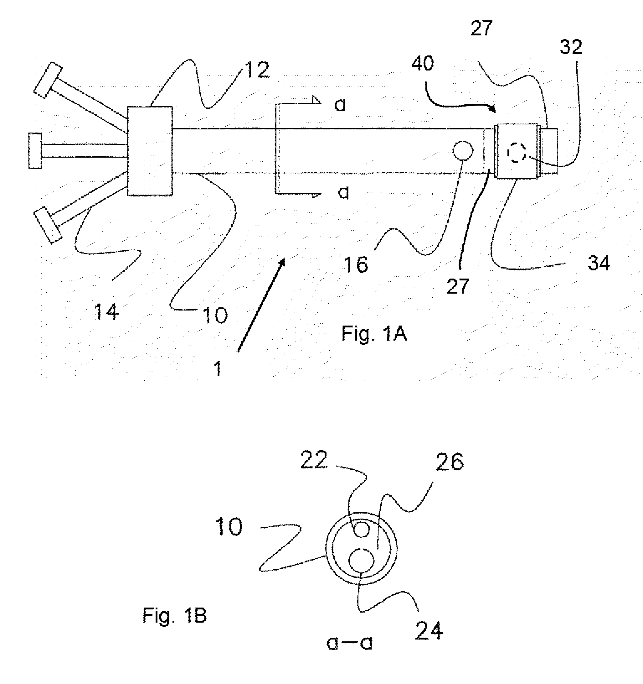 Single lumen catheter with separate tubes therein