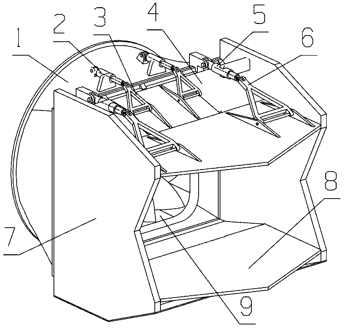 Novel two-dimensional vector nozzle