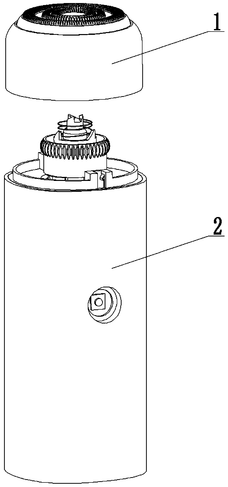 Shaver with novel rotatable cutter nets