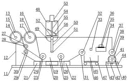 Water-discolored water-stop strip making device