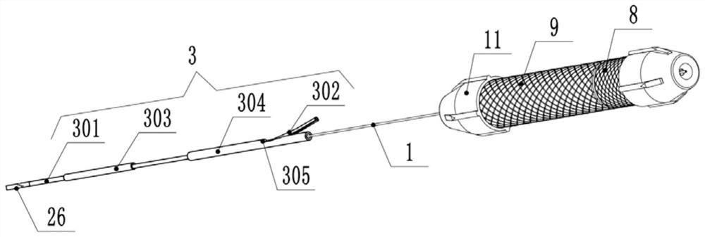 A mechanical release coil system with handle