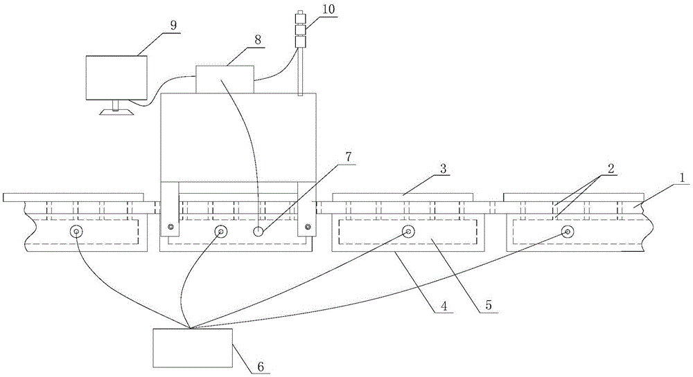 Pressure type solar panel cracking detection mechanism